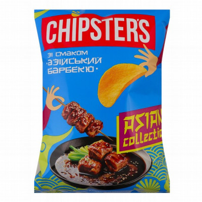 Čipsi Chipster's  BBQ ASIA 100g 1/16 (09.03.27) Ukraina