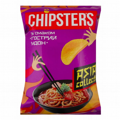 Čipsi Chipster's ASIA Pikantās Udon nūdeles 100g 1/16 (09.03.27) Ukraina
