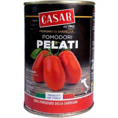 Tomāti CASAR mizoti savā sulā 400g (01.28) Itālija