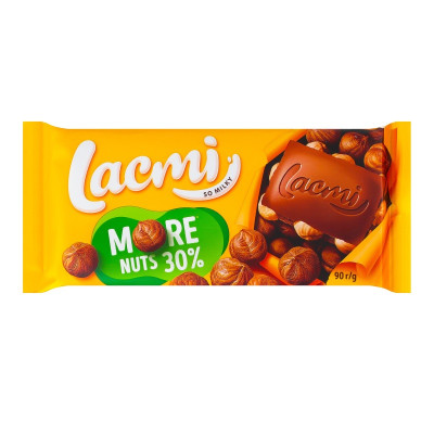 Piena šokolāde ar riekstiem Soshen Lacmi 90g (08.03.27) Ukraina