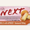 Cepumi Rolls aprikožu NEXT 240g (20.02.27) Polija
