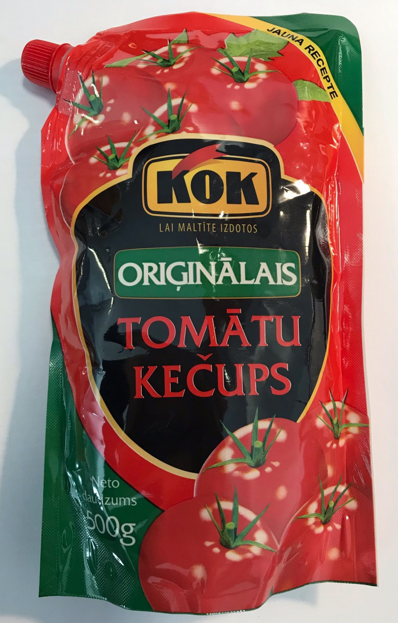 Kečups KOK oriģinālais 500g (stāvpaka)(29.12.26) Latvija