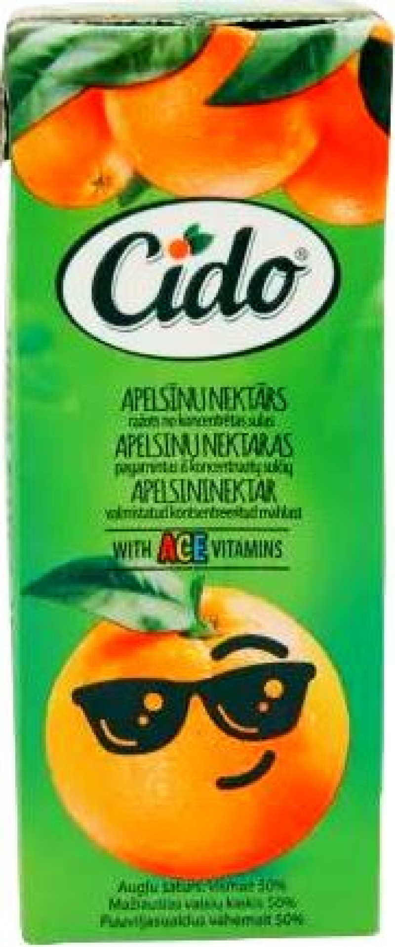Sula Cido apelsīnu nektārs 0.2L (25.03.27)