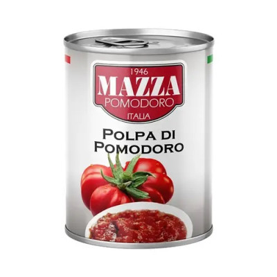Tomāti Smalki sagriezti savā sulā MAZZA 400g (31.12.27) Moldova