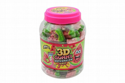 Košļājamā gumija 3D Juicy Gummy Watermelon 18*60gb (01.04.29) Ķīna