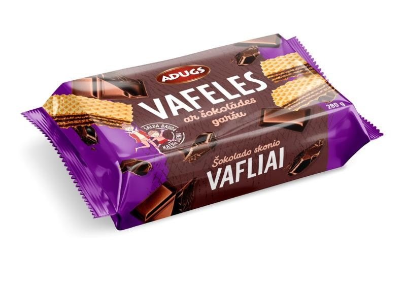 Adugs vafeles ar šokolādes garšu 280g 1/10 (14.03.27) Latvija 