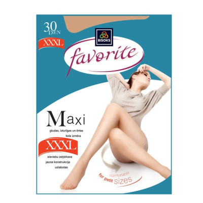 Zeķubikses Favorite Maxi 30den 9/10 izmērs Brūnas