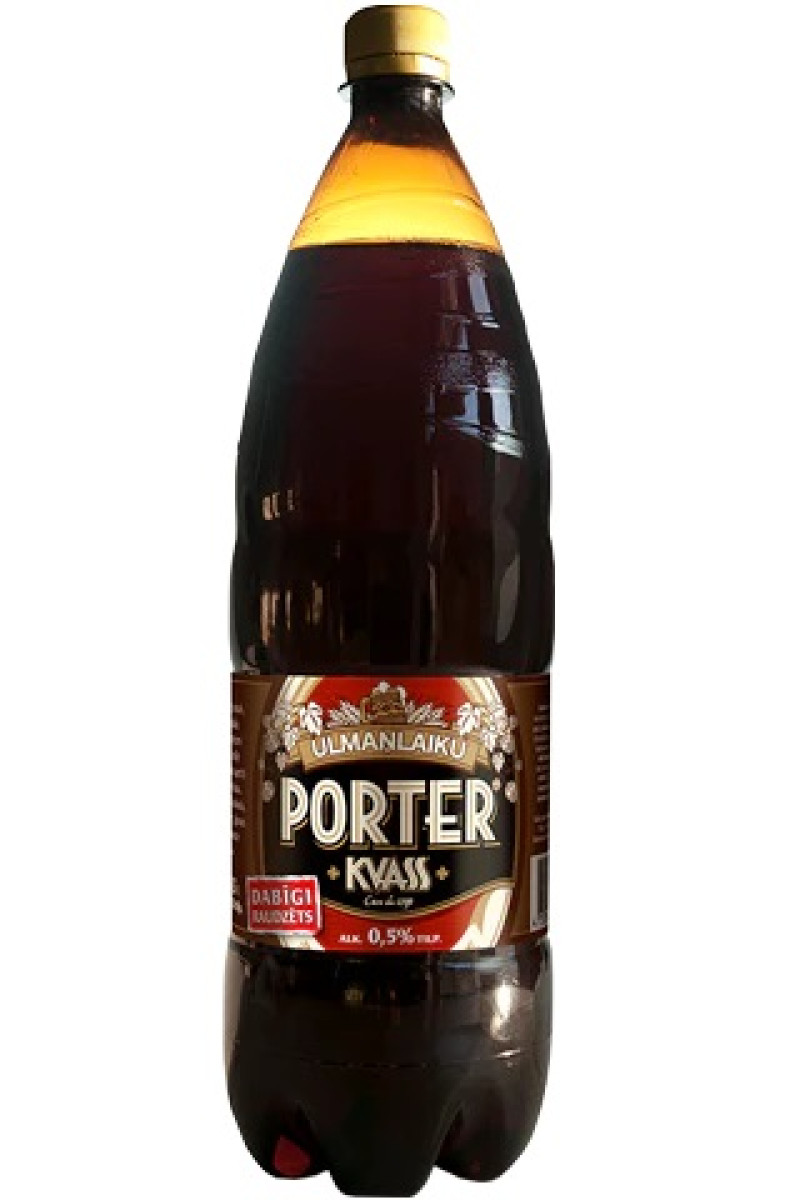 Ulmaņlaiku Porter kvass Cēsu alus 1.5L DEPOZĪTS 0.10eur 1/6 (24.11.26) Lietuva