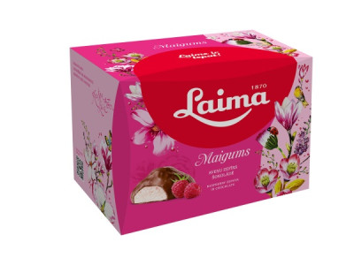 Zefīrs Maigums ar aveņu garšu mini (kastītē) 185g Laima (31.10.26) Latvija