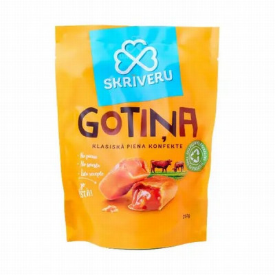 Konfektes Skrīveru gotiņa klasiskā 250g  (15.11.26) Latvija
