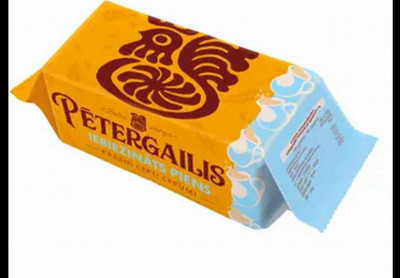 Krekeri Pētergailis ar iebizināts piens 160g (02.03.27) Lietuva