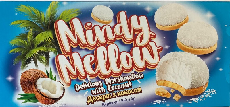 Cepums ar zefīru Mindy Mellow ar kokosu 140g 1/18 (27.11.2026)Ukraina