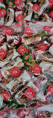 Konfektes KOZAK ar grauzdētiem zemesriekstiem 500g 1/8 (06.01.27)Ukraina