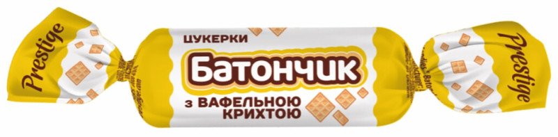 Šokolādes konfekte BATONČIKS ar vafeļu drupatām 500g (23.11.26) Ukraina