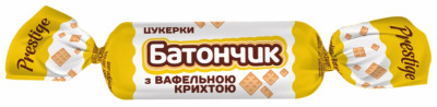 Šokolādes konfekte BATONČIKS ar vafeļu drupatām 500g (23.11.26) Ukraina