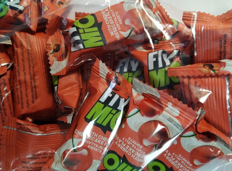 Konfektes Fly Mio ar ķiršu siera kūkas garšu 0.5kg (29.01.27) Ukraina