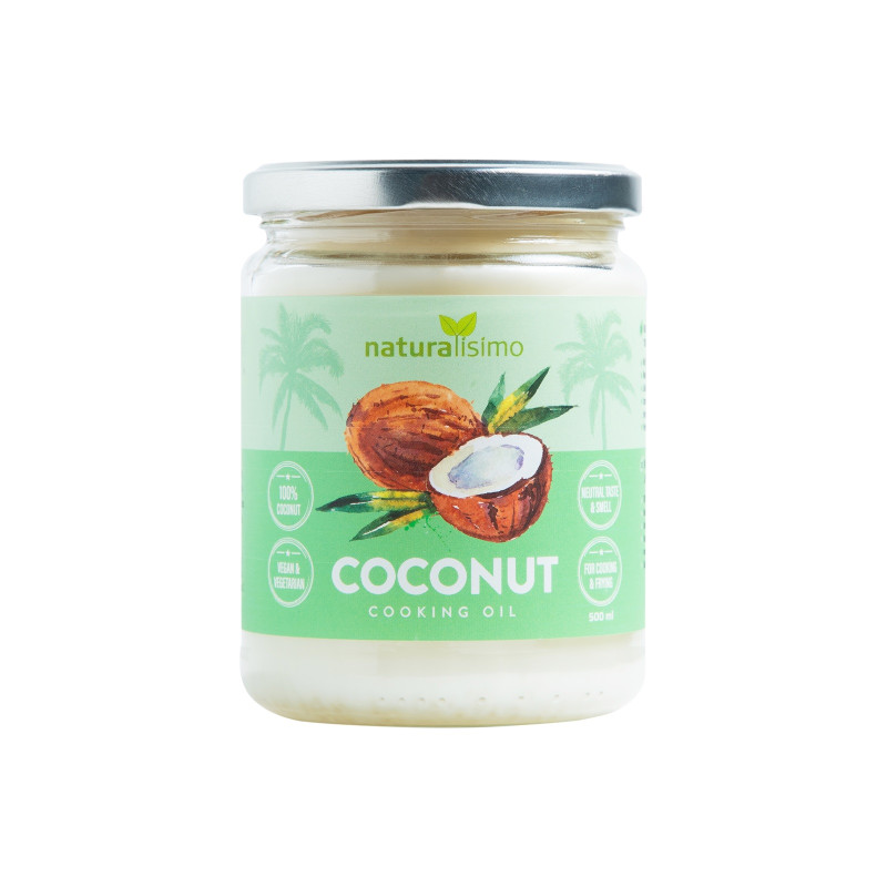 Eļļa kokosriekstu rafinēta Naturalisimo 500ml (27.04.28) Nīderlande