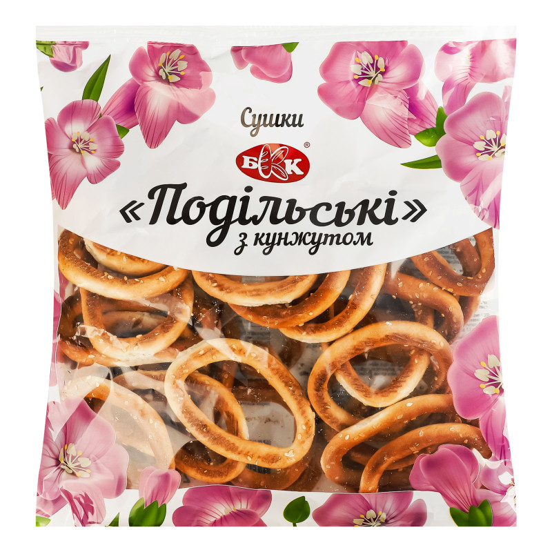 Sausbaranciņas ar sezama sēklām Podilsky 250g 1/12 (02.01.27) Ukraina