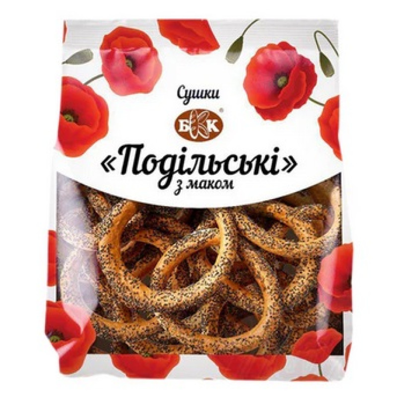 Sausbaranciņas ar magoņu sēklām Podilsky 250g 1/12 (01.03.27) Ukraina