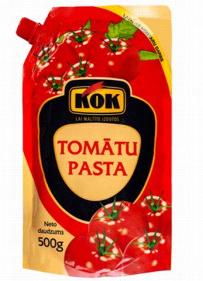 Tomātu pasta KOK 500g stāvpakā 1/14 (21.02.27) Latvija