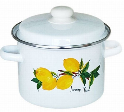 Katls ar vāku 5.5L emalja Lemon(1/4)