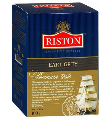 Melnā tēja beramā Earl Gray Riston 100g (15.08.27) Šrilanka