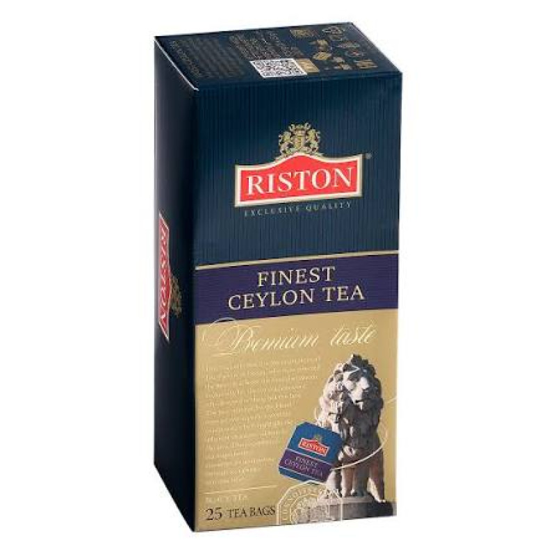 Melnā tēja maisiņos Finest Ceylon Riston 25x1.5g (15.08.28) Šrilanka