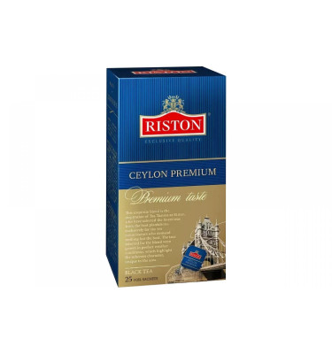Melnā tēja maisiņos Ceylon Premium Riston 25gabx2g (29.06.27) Šrilanka