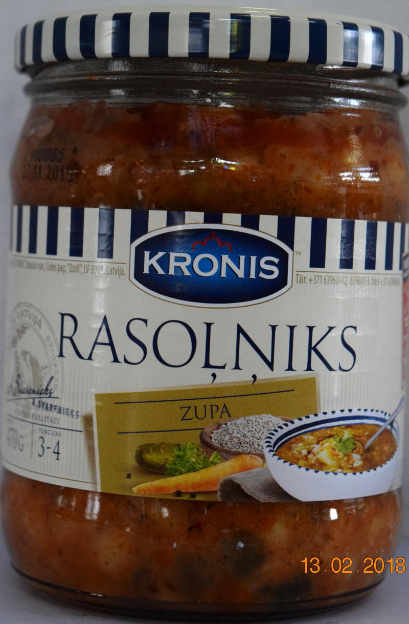 Rasoļņiks Kronis 530g DOY pakā (12.04.29) Latvija