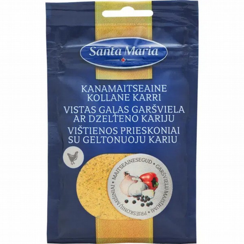 Garšvielu maisījums vistai ar dzelteno kariju Santa Maria 24g