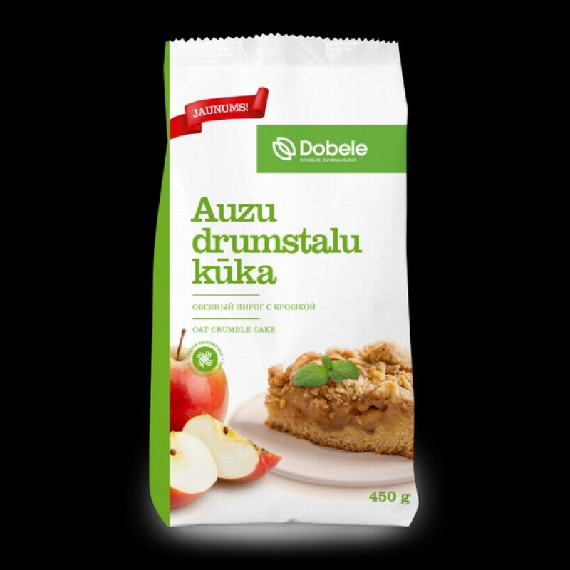 Sausais maisījums Auzu drumstalu kūka Dobeles Dzirnavnieks 450g 1/12 (05.06.27)  Latvija