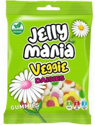 Želejkonfektes Jake Jellymania Daisies (vegan) 100g (08.2027)Spānija