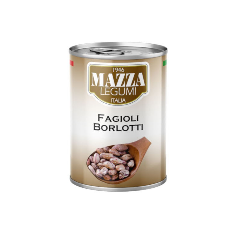 Pupiņas konservētas MAZZA raibās 400g (14.01.28) Itālija