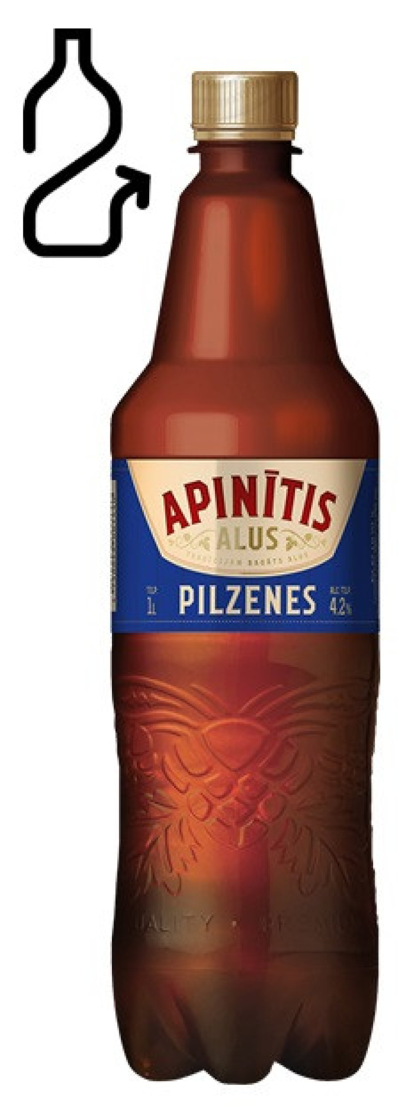 Alus Aldara Apinītis Pilzenes 4.2% 1L DEPOZĪTS 0.10eur 1/6 (29.12.26) Eiropas Savienība