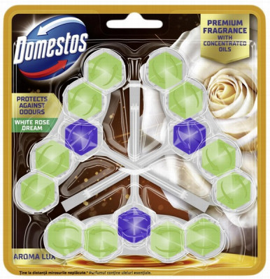 Domestos Aroma LUX trio tual.bloks WHITE ROSE DREAM 3X50g