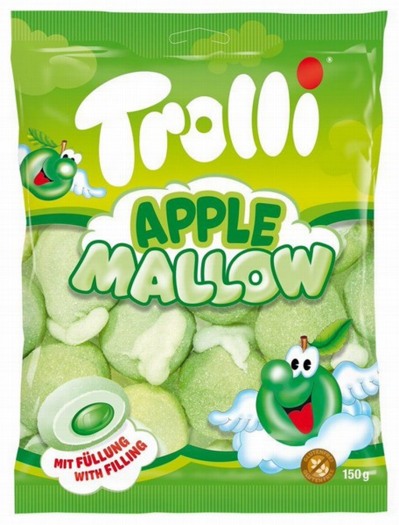 Zefīri Trolli Apple Mallow 150g (04.09.27) Vācija