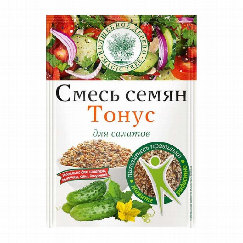 Sēklu maisījums salātiem "Tonus" 50g 1/20  (11.12.26) Krievija