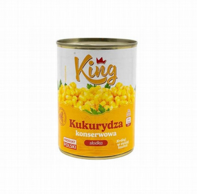 Kukurūza KING saldā 400g 1/10 (10.01.27) Polija