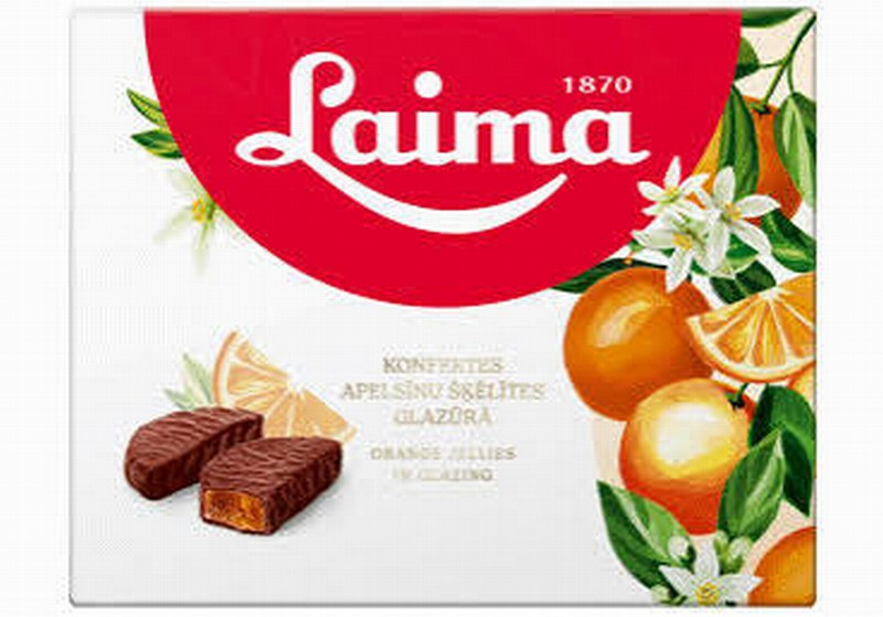 Marmelāde šokolādes glazūrā ar apelsīnu garšu 190g Laima (31.12.26) Latvija