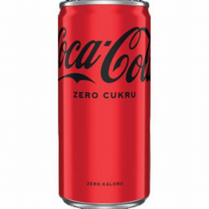 Coca-Cola Zero 0.2L bundža (26.12.26) DEPOZĪTS 0.10eur
