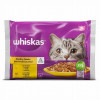 Kaķu konservi Whiskas 4*85g 7+ mājputnu gaļas mielasts (11.06.2025)