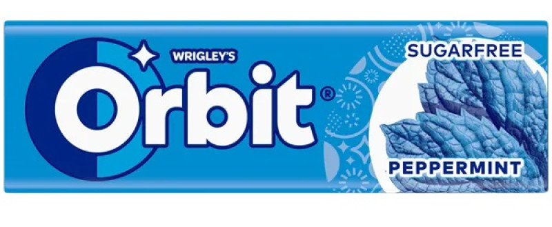 Košļājamā gumija Orbit Peppermint stickpack 10gb 1/30 (12.04.27) Polija