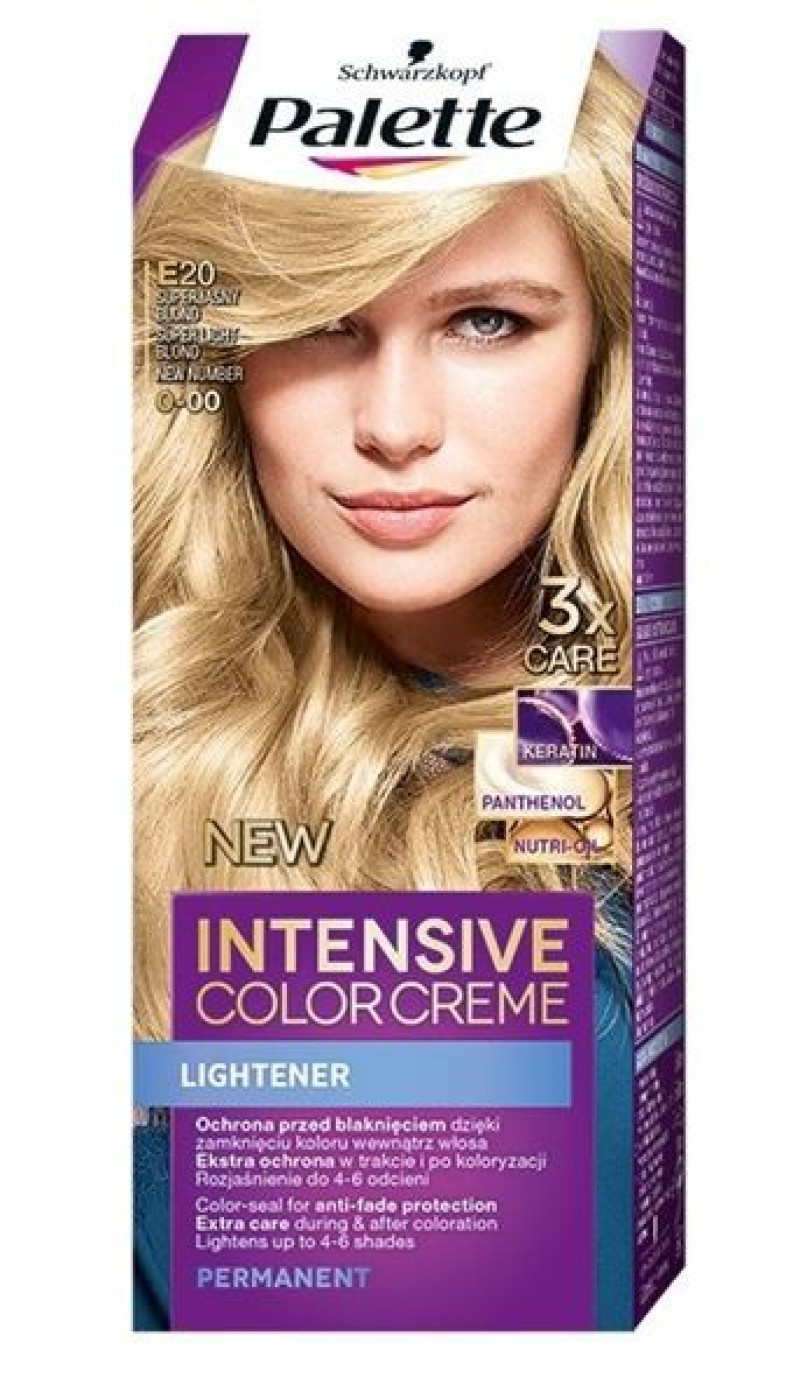 Matu krāsa Palette E20 super gaiši blonds 50ml Slovēnija