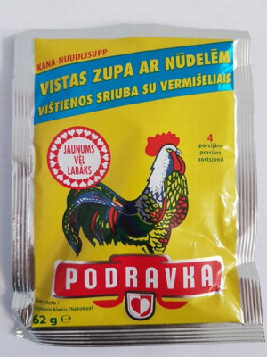 Zupa Podravka vistas ar nūdelēm 62g (20.04.27) Horvātija