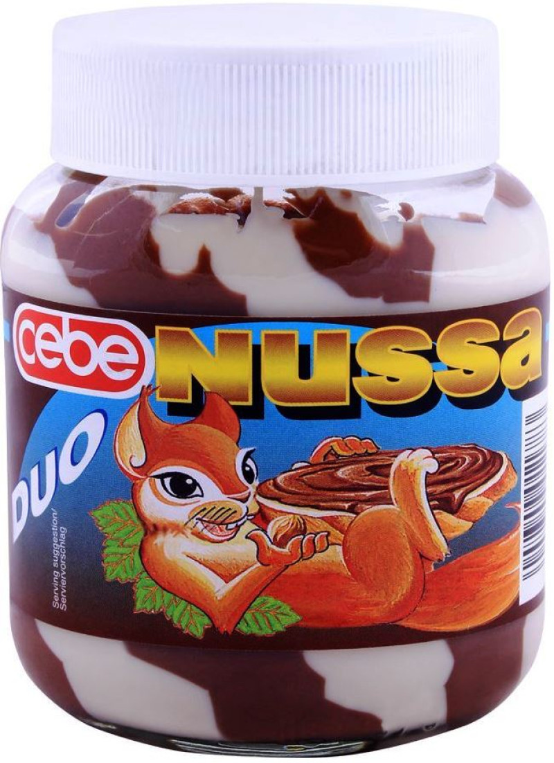 Šokolādes krēms Nussa Duo 400g (04.09.27) Vācija