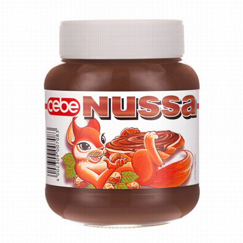 Šokolādes krēms Nussa 400g (01.07.27) Vācija