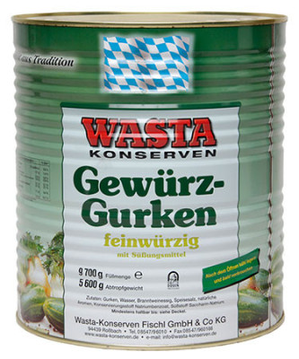 Gurķi Wasta10L/5.6kg(55/60) (26.12.2028) Vācija