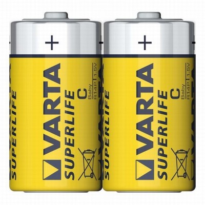 Baterijas Varta R14P Superlife 1*2gb (cena par iepak.)  1/24