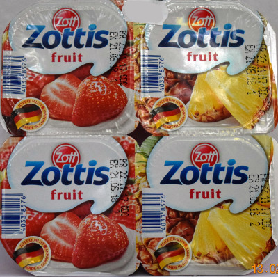 Jogurts Zottis augļu 115g 1/24 (23.02.27) Vācija
