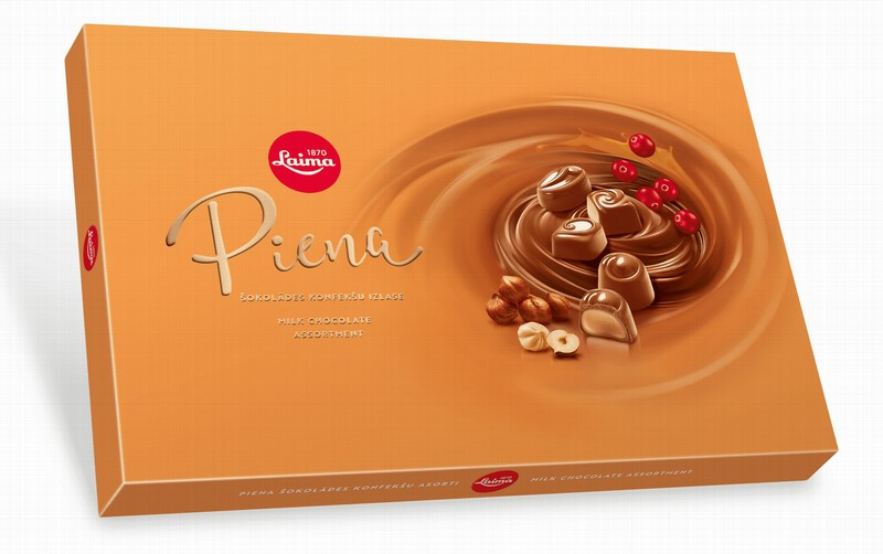 Konfekšu kaste Laima Asorti Piena  215g (22.07.27) Latvija